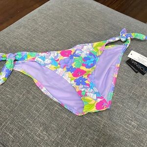 2 For $10 California Waves Side Tie Bikini Bottom